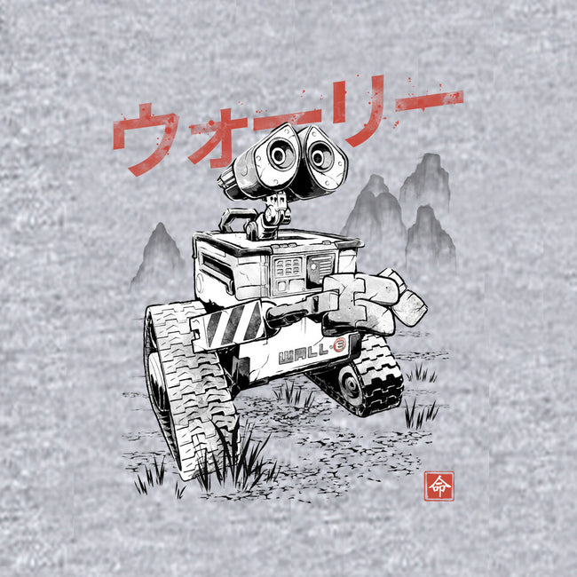 EcoBot Sumi-E-Womens-V-Neck-Tee-Astrobot Invention