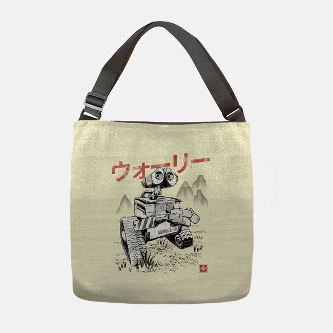 EcoBot Sumi-E-None-Adjustable Tote-Bag-Astrobot Invention