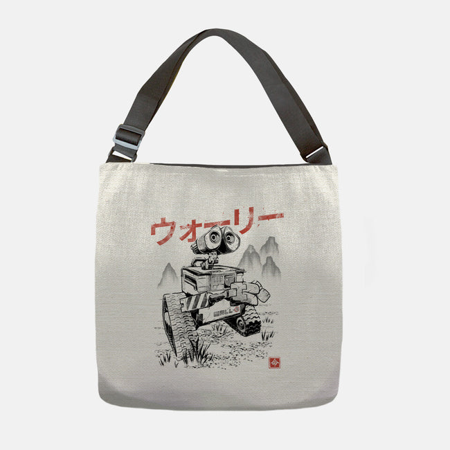 EcoBot Sumi-E-None-Adjustable Tote-Bag-Astrobot Invention