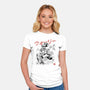 EcoBot Sumi-E-Womens-Fitted-Tee-Astrobot Invention