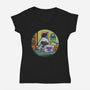 Captain Working-Womens-V-Neck-Tee-JAMBRONX