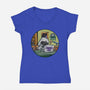 Captain Working-Womens-V-Neck-Tee-JAMBRONX