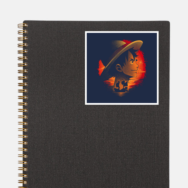 Strawhats Captain-None-Glossy-Sticker-grevalra