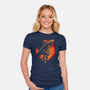 Strawhats Captain-Womens-Fitted-Tee-grevalra