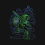 Neon Line-Art Hyrule Savior-None-Adjustable Tote-Bag-Astrobot Invention
