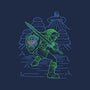Neon Line-Art Hyrule Savior-Mens-Heavyweight-Tee-Astrobot Invention