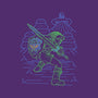 Neon Line-Art Hyrule Savior-None-Adjustable Tote-Bag-Astrobot Invention