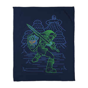 Neon Line-Art Hyrule Savior