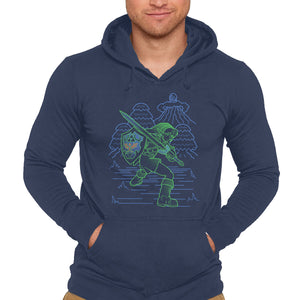 Neon Line-Art Hyrule Savior