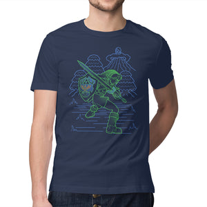 Neon Line-Art Hyrule Savior