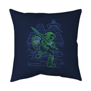 Neon Line-Art Hyrule Savior