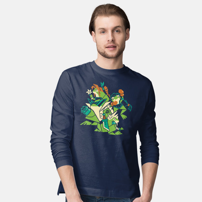 Croaking Saviors-Mens-Long Sleeved-Tee-Henrique Torres