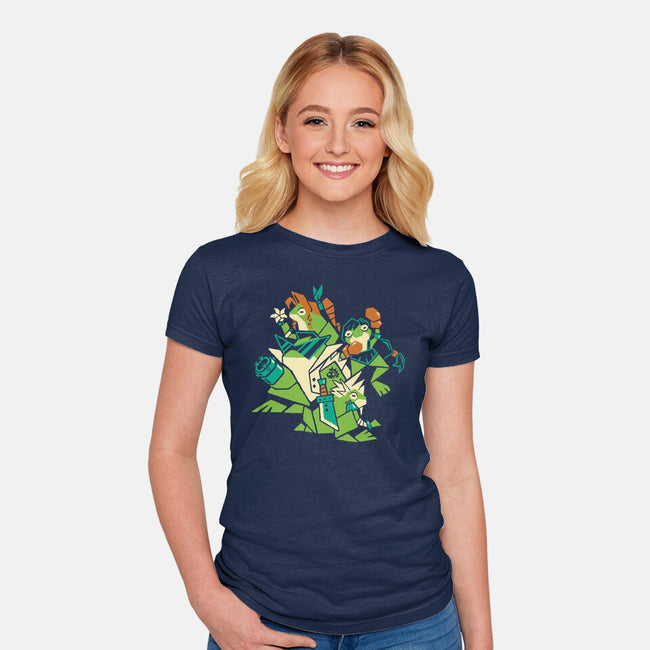 Croaking Saviors-Womens-Fitted-Tee-Henrique Torres