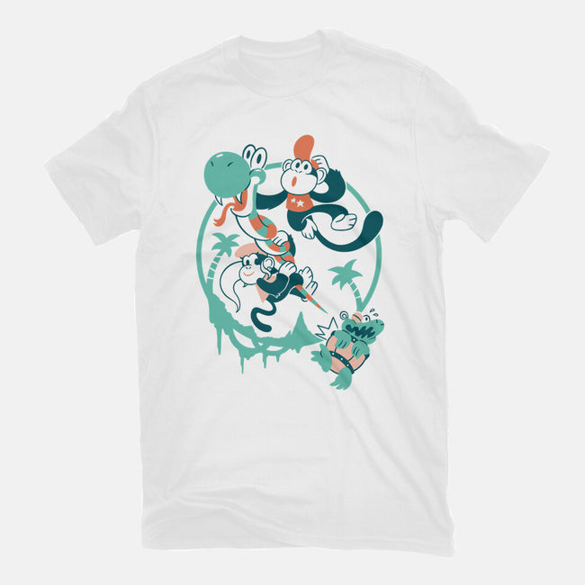 Bouncy Buddy-Womens-Fitted-Tee-Henrique Torres