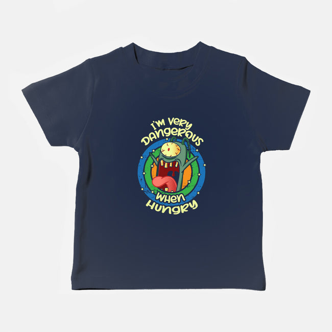 Very Dangerous When Hungry-Baby-Basic-Tee-turborat14