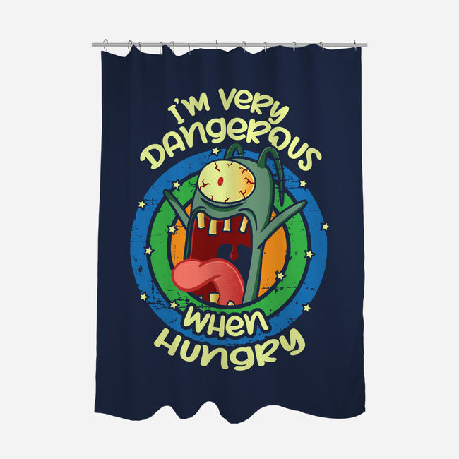 Very Dangerous When Hungry-None-Polyester-Shower Curtain-turborat14