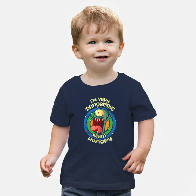Very Dangerous When Hungry-Baby-Basic-Tee-turborat14