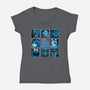 The Blue Bunch-Womens-V-Neck-Tee-momma_gorilla