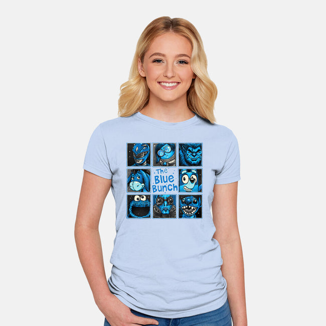 The Blue Bunch-Womens-Fitted-Tee-momma_gorilla