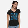 The Blue Bunch-Womens-V-Neck-Tee-momma_gorilla