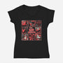 The Red Bunch-Womens-V-Neck-Tee-momma_gorilla