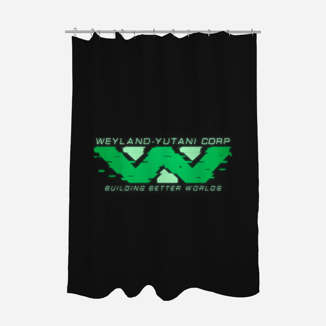 WYC Glitch-None-Polyester-Shower Curtain-Getsousa!