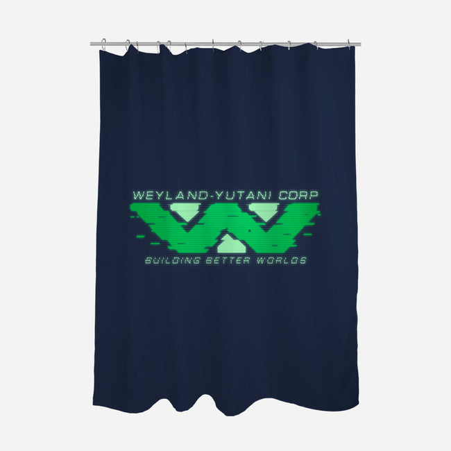 WYC Glitch-None-Polyester-Shower Curtain-Getsousa!