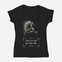 Nosferatu Is Too Old-Womens-V-Neck-Tee-zascanauta