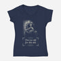 Nosferatu Is Too Old-Womens-V-Neck-Tee-zascanauta