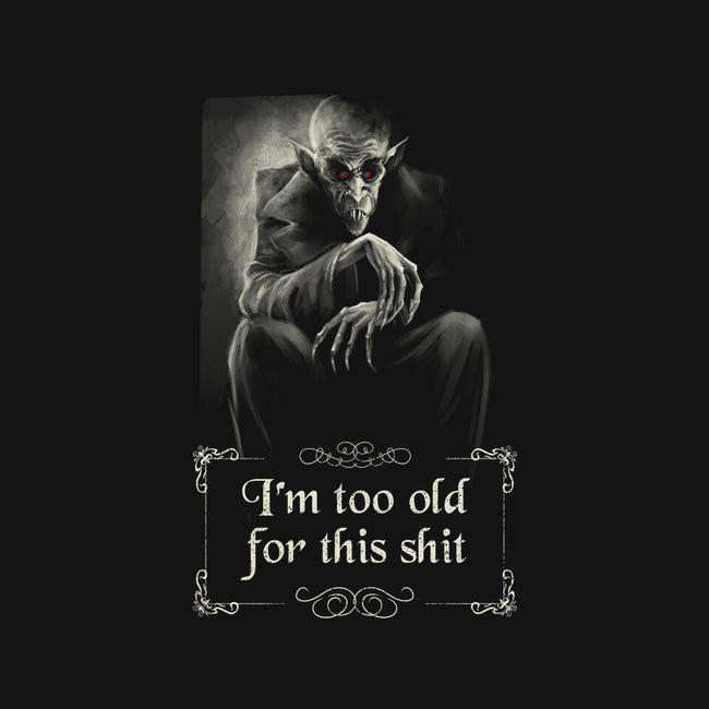 Nosferatu Is Too Old-Womens-V-Neck-Tee-zascanauta