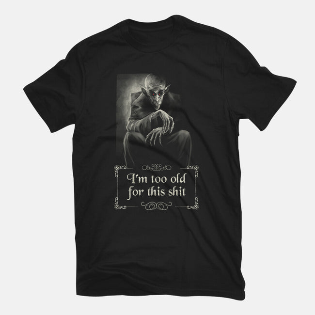 Nosferatu Is Too Old-Womens-Fitted-Tee-zascanauta