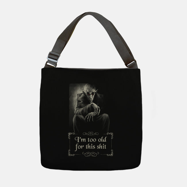 Nosferatu Is Too Old-None-Adjustable Tote-Bag-zascanauta