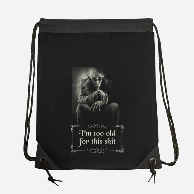 Nosferatu Is Too Old-None-Drawstring-Bag-zascanauta
