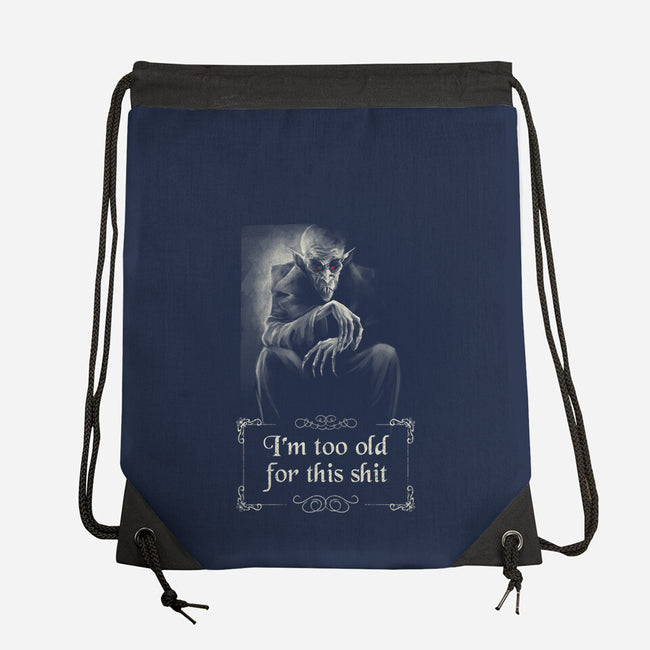 Nosferatu Is Too Old-None-Drawstring-Bag-zascanauta
