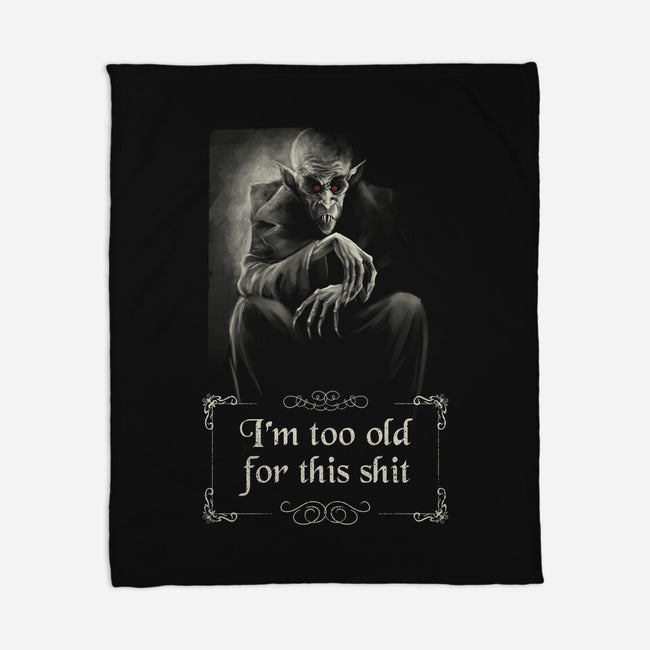 Nosferatu Is Too Old-None-Fleece-Blanket-zascanauta