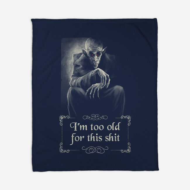 Nosferatu Is Too Old-None-Fleece-Blanket-zascanauta