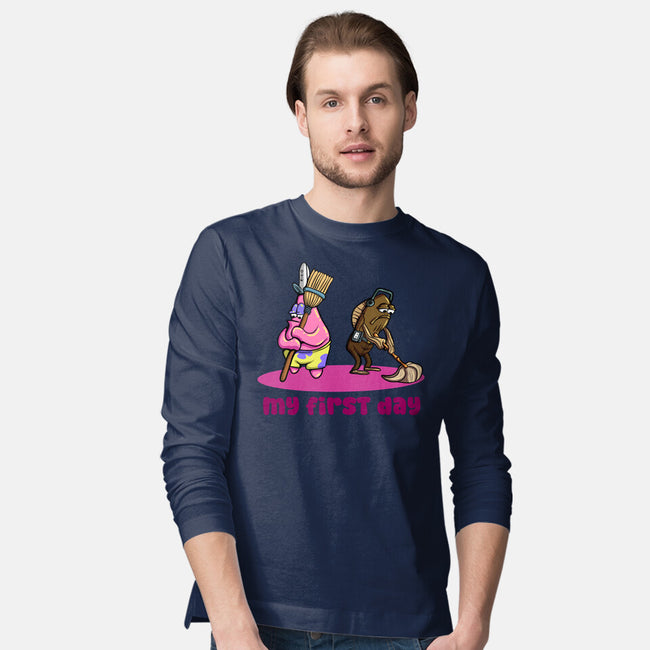 My First Day-Mens-Long Sleeved-Tee-nickzzarto