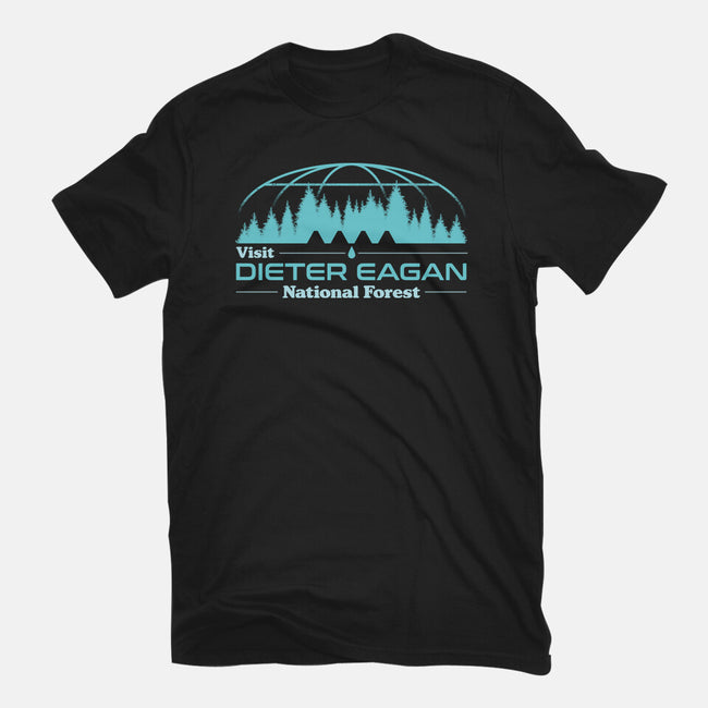 Visit Dieter Eagan National Forest-Womens-Fitted-Tee-sachpica