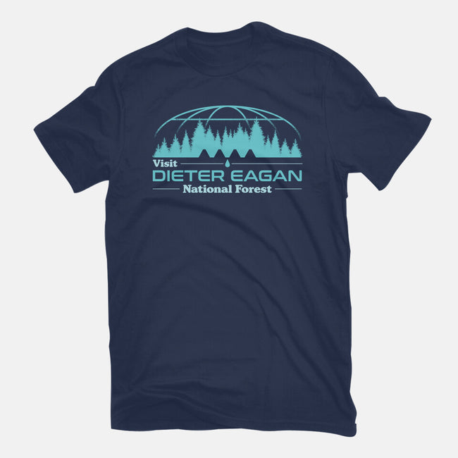 Visit Dieter Eagan National Forest-Womens-Fitted-Tee-sachpica