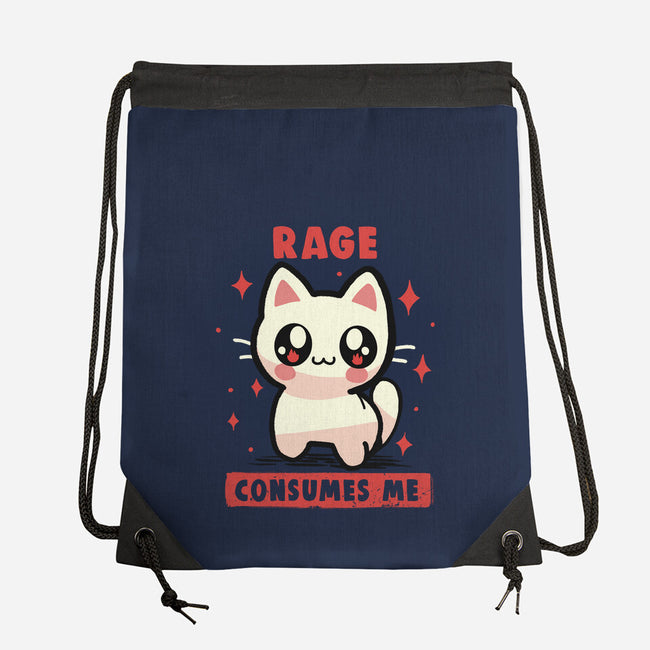 Rage Consumes Me-None-Drawstring-Bag-TechraNova