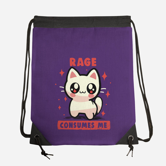 Rage Consumes Me-None-Drawstring-Bag-TechraNova
