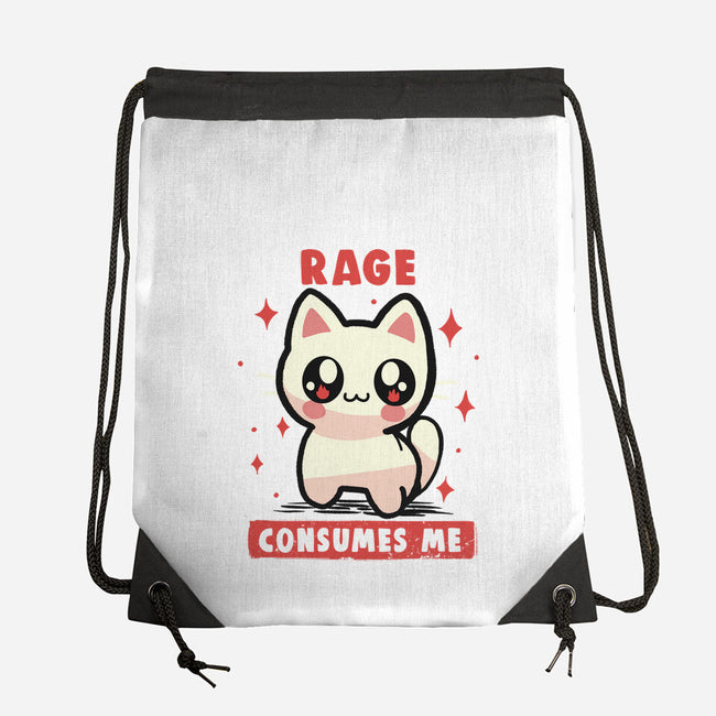 Rage Consumes Me-None-Drawstring-Bag-TechraNova