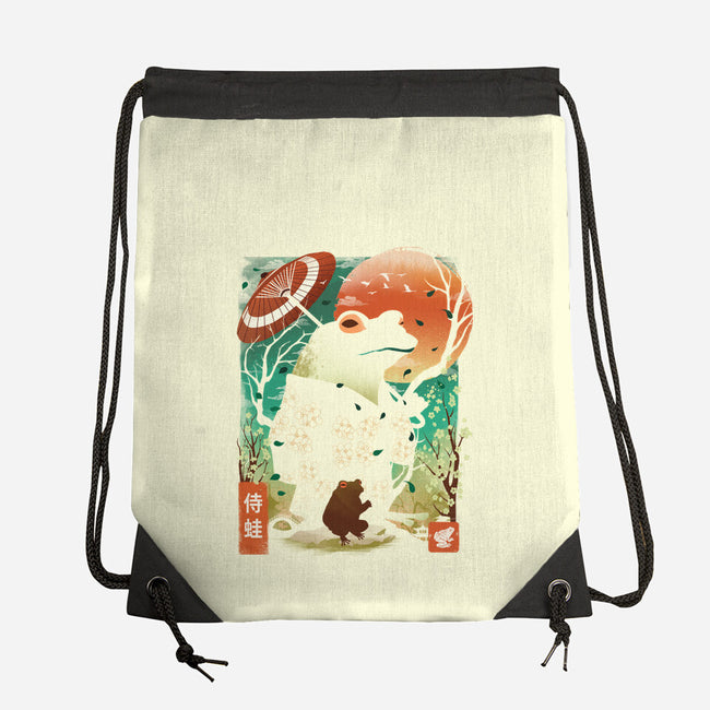 Frog Garden-None-Drawstring-Bag-dandingeroz