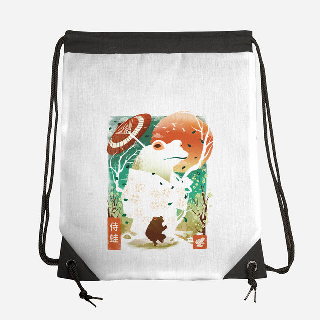 Frog Garden-None-Drawstring-Bag-dandingeroz