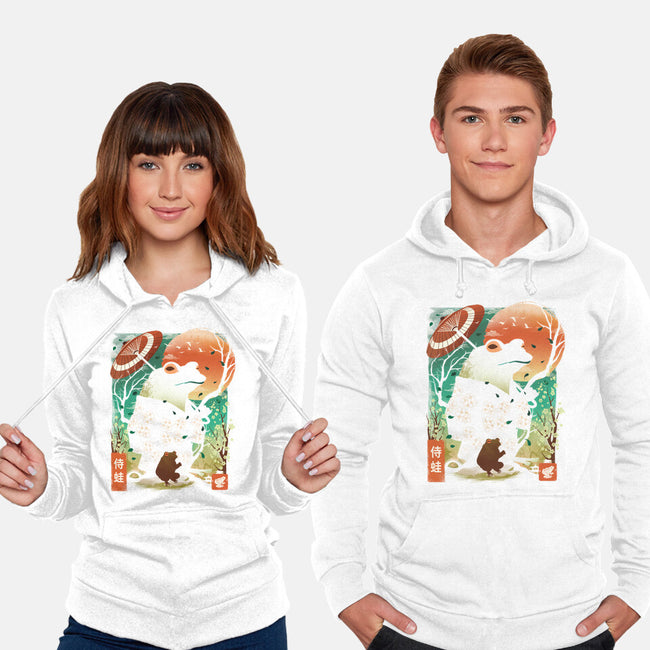 Frog Garden-Unisex-Pullover-Sweatshirt-dandingeroz
