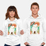 Frog Garden-Unisex-Pullover-Sweatshirt-dandingeroz