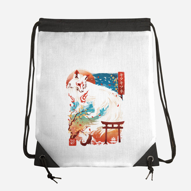 Kitsune Spirit-None-Drawstring-Bag-dandingeroz