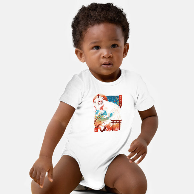 Kitsune Spirit-Baby-Basic-Onesie-dandingeroz