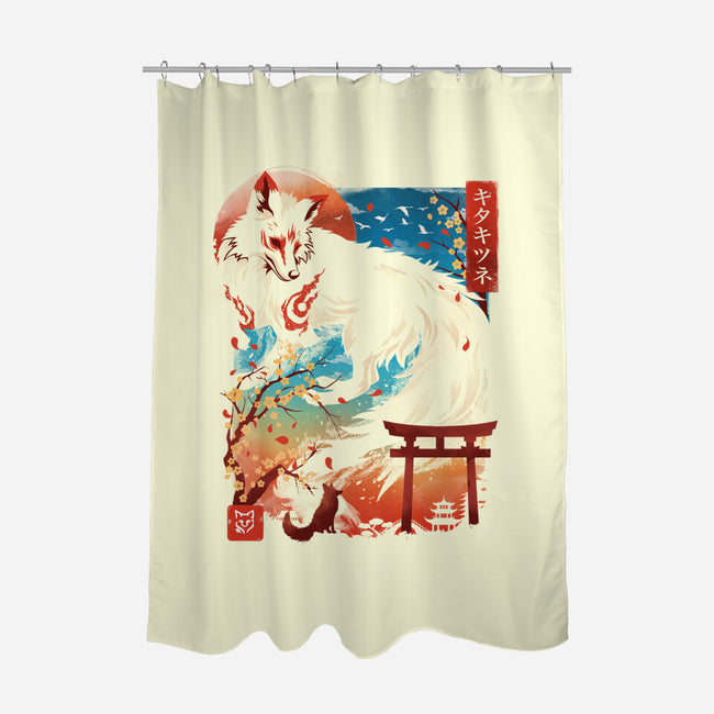 Kitsune Spirit-None-Polyester-Shower Curtain-dandingeroz