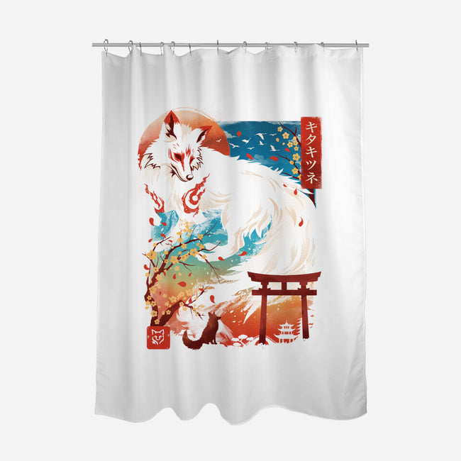 Kitsune Spirit-None-Polyester-Shower Curtain-dandingeroz